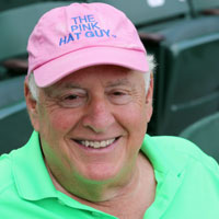 Who is the “Pink Hat Guy” behind the plate at every Cubs home game? He's Jim  Anixter